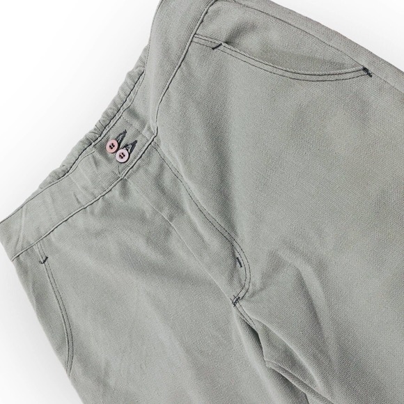 70s Wrangler Wrapid Transit Corduroy Bell Bottom Pants Flare 32 x 30 Grey Blue - Picture 7 of 8